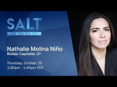 Nathalie Molina Niño: The New Revolution for Women Entrepreneurs | SALT Talks #82 thumbnail
