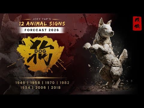 2026 Animal Signs Forecast: Dog [Joey Yap] thumbnail