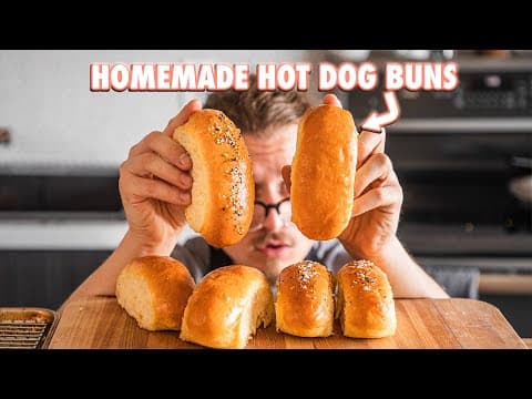 How to Make Perfect Homemade Hot Dog Buns thumbnail