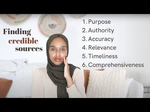 How to Find Credible Sources for Research | Finding Reliable Sources thumbnail