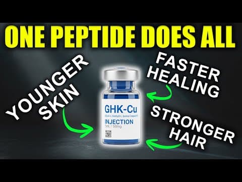 Doctor Reveals The ONLY Peptide That Builds Collagen, Muscle & Hair (GHK CU) thumbnail