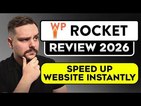 WP Rocket Review - 2026 | How I Boosted My PageSpeed Score in a Few Clicks thumbnail