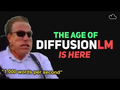 10x Faster Than Standard LLM!? DiffusionLM Explained thumbnail