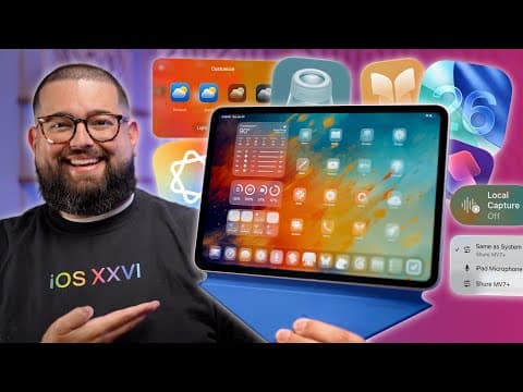 iPadOS 26 First Look - Top 10 HUGE Features thumbnail