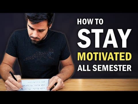 How to Stay Motivated Throughout the School Year thumbnail