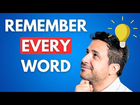 7 Insanely Effective Techniques to Memorize Vocabulary in a New Language thumbnail