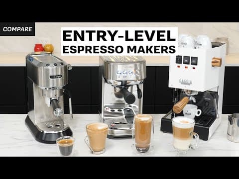 Compare: Breville Bambino Plus, Gaggia Classic and Delonghi Dedica Arte Espresso Machines thumbnail