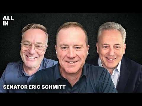 Senator Eric Schmitt: Exposing the Biggest Censorship Scandal in US History thumbnail