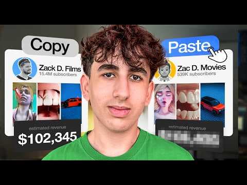 I Copied A YouTube Channel That Makes $100k/Mo (it worked) thumbnail