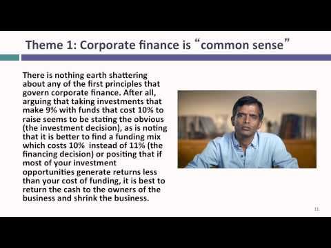 Session 1: Corporate Finance: What is it? thumbnail