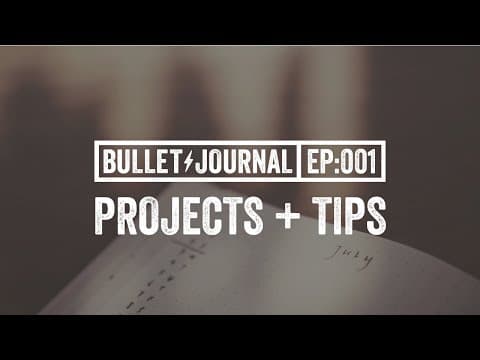 Get Your Projects Organized With A Bullet Journal thumbnail