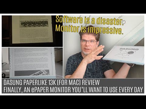 Dasung Paperlike 13K (for Mac) Review | Finally, an ePaper Monitor You'll Want to Use Every Day thumbnail