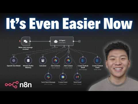 Building AI Agents in n8n Somehow Got Easier (as a beginner) thumbnail