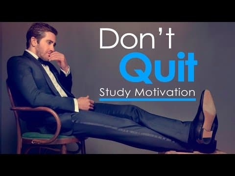 How to Stay Motivated and Never Quit While Studying thumbnail