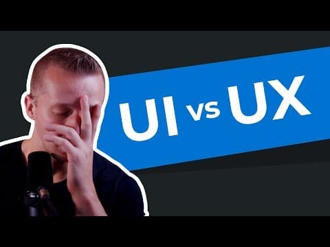 What is UI vs. UX Design? A Practical Example in Under 6 Minutes thumbnail