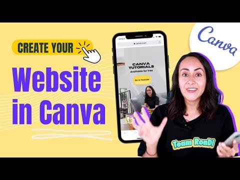 How to Create a WEBSITE in Canva for FREE thumbnail