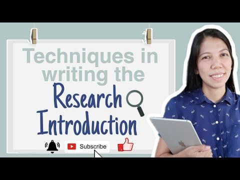 WRITING THE RESEARCH INTRODUCTION//TECHNIQUES + BONUS TIPS #PracticalResearch#ResearchPaper thumbnail