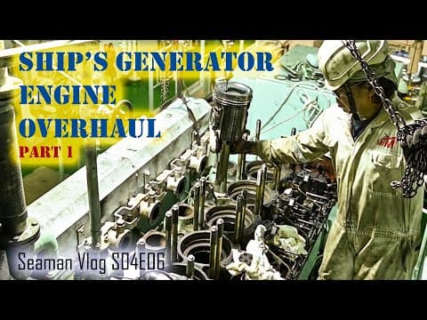 Overhauling Our Ship's Generator Engine part 1| Seaman Vlog thumbnail