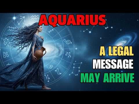 AQUARIUS ⚖️ A Message Connected to Legal Matters… Something May Soon Come to Light thumbnail