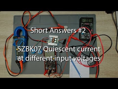 [Short Answers #2] SZBK07 300 W DC-DC converter quiescent current thumbnail