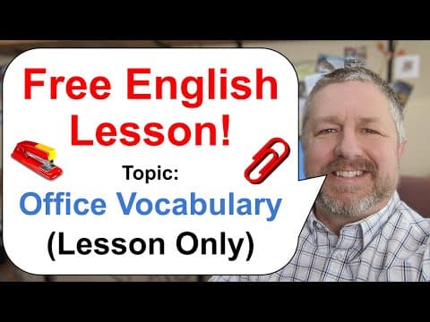 What Are Essential Office Vocabulary Words for English Learners? thumbnail