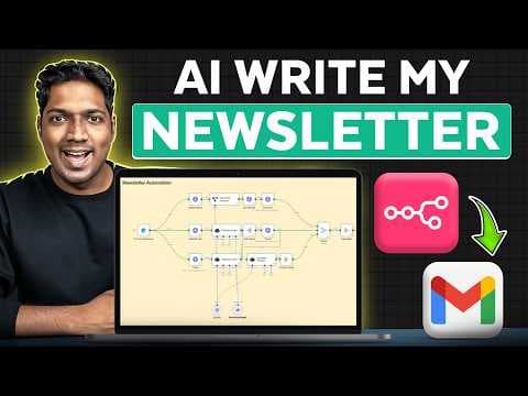 This AI Agent Creates & Sends Newsletters for Me (n8n Automation) thumbnail
