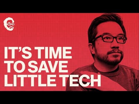 You should create things for a billion people, not just tech giant monopolies thumbnail