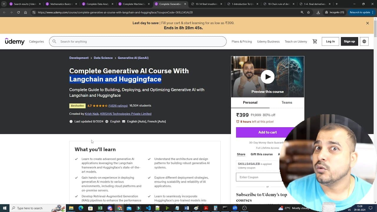 YouTube video player