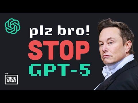 Elon wants GPT-5 stopped NOW… 5 reasons AI kinda sucks thumbnail