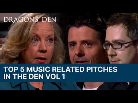Top 5 Music Related Pitches In The Den | Vol.1 | Dragons' Den thumbnail