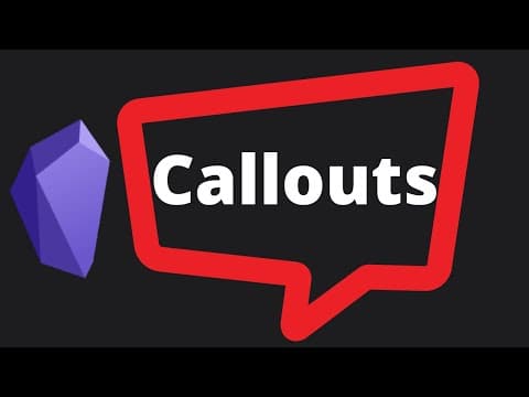 New in Obsidian: Obsidian Callouts (available now!) thumbnail