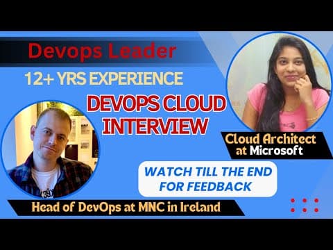 12 Years Head of DevOps Engineer Live Interview and Feedback #devopsinterview #cloudengineer #devops thumbnail