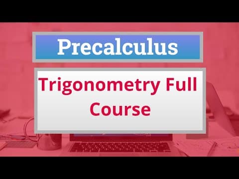 Precalculus Crash Course: How Do Angles and the Unit Circle Work in Trigonometry? thumbnail