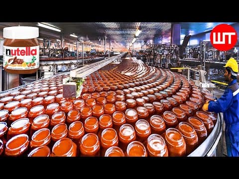How NUTELLA Is Made In Factory | Food Factory thumbnail