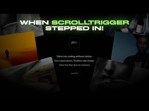 Next JS Scroll Animation That Wows (A GSAP & ScrollTrigger Tutorial) thumbnail