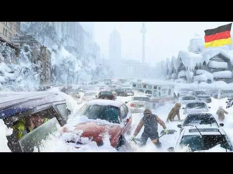 Extreme Snow SHUTS EVERYTHING DOWN in Germany, Netherlands & France! thumbnail