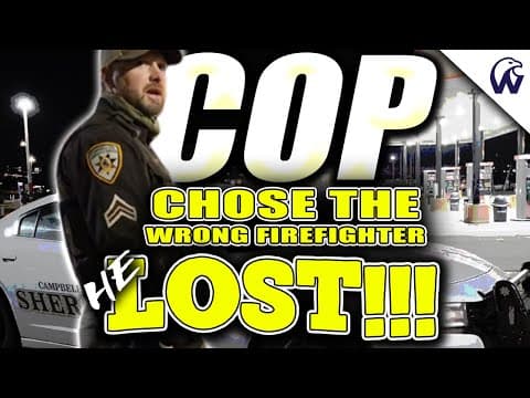 Police Officer Lost The Battle To This Firefighter  Traffic Stop Gone Wrong thumbnail