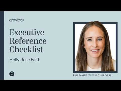 Holly Rose Faith | Executive Reference Checklist thumbnail