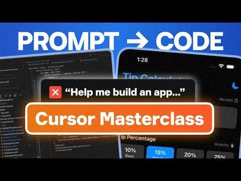How to Build an App with AI using Cursor - (FULL TUTORIAL) thumbnail