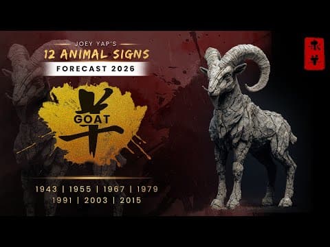 2026 Animal Signs Forecast: Goat [Joey Yap] thumbnail