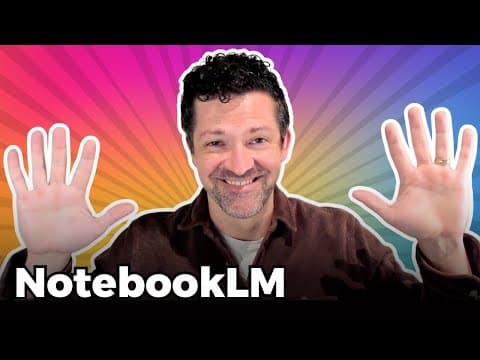 10 Ways To Use NotebookLM, in Less Than 10 Minutes thumbnail