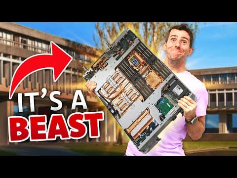 They let me take apart a SUPER COMPUTER thumbnail