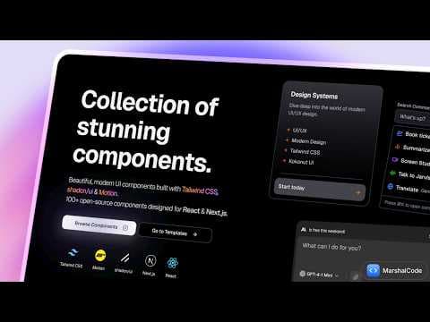 I Found Even BETTER React Component Libraries Built on Top of Shadcn UI thumbnail