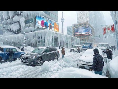 Canada Winter Disaster! Toronto Buried by Massive Snowstorm — Highways Closed, Cities Isolated thumbnail