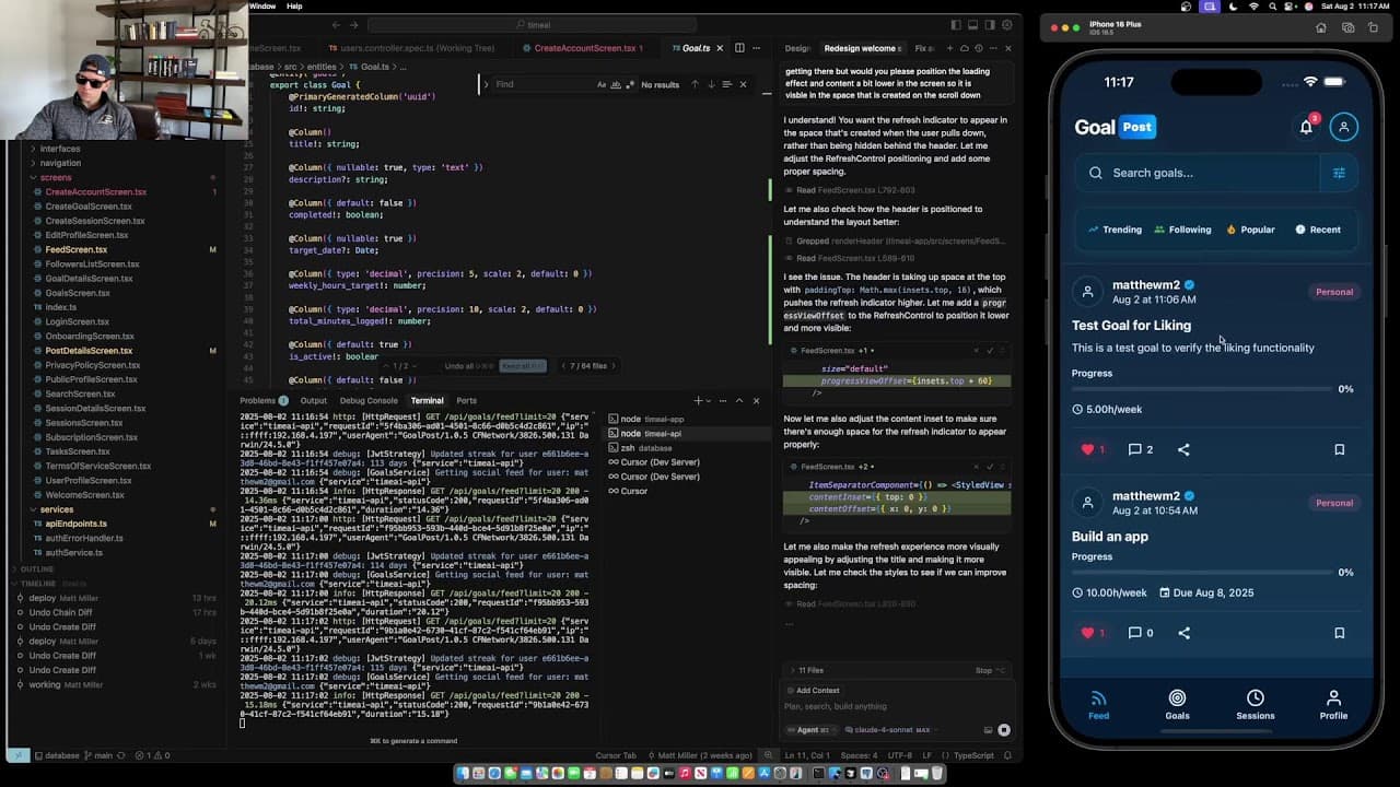 YouTube video player