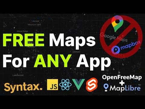 FREE maps for any app - replace Google maps TODAY thumbnail