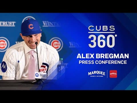 Alex Bregman introductory Cubs press conference at Wrigley Field | Cubs 360 | Marquee Sports Network thumbnail