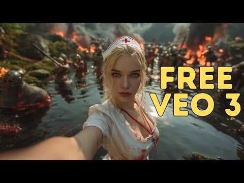FREE Veo 3 AI Video Generator : How to Use It WORLDWIDE thumbnail