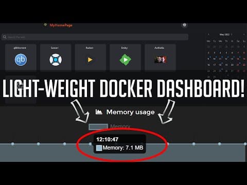 SUPER Light-Weight Docker Dashboard: MyHomePage thumbnail