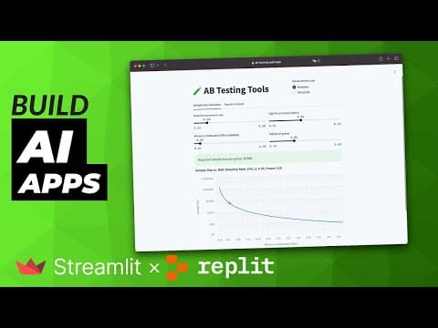 Build Streamlit Apps with AI and Deploy in Two Clicks on Replit thumbnail